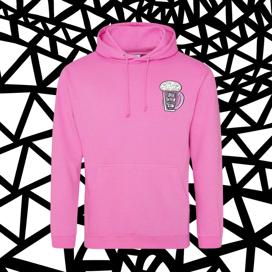 I love tea mug hot pink Hoody