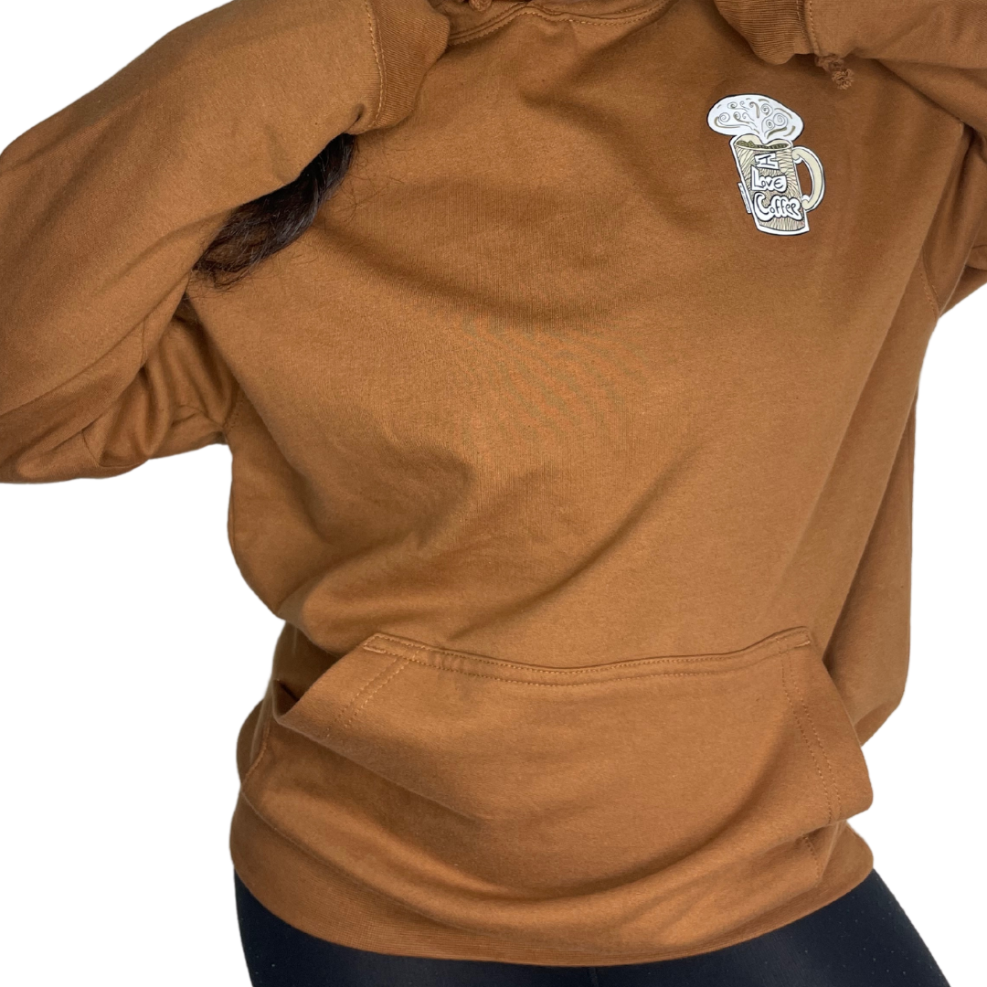 I Llove Coffee Mug Brown hoody