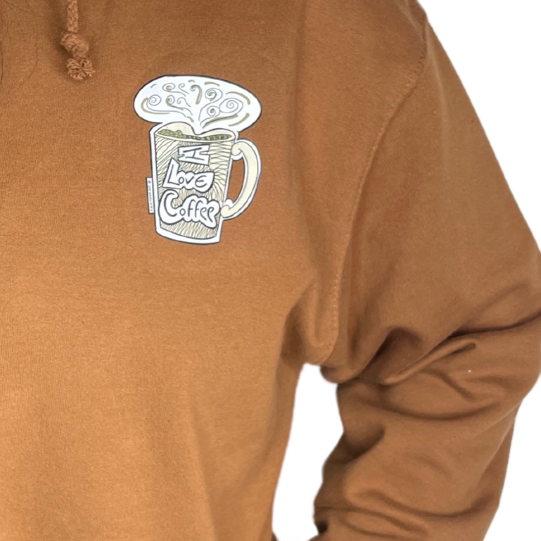 I Llove Coffee Mug Brown hoody