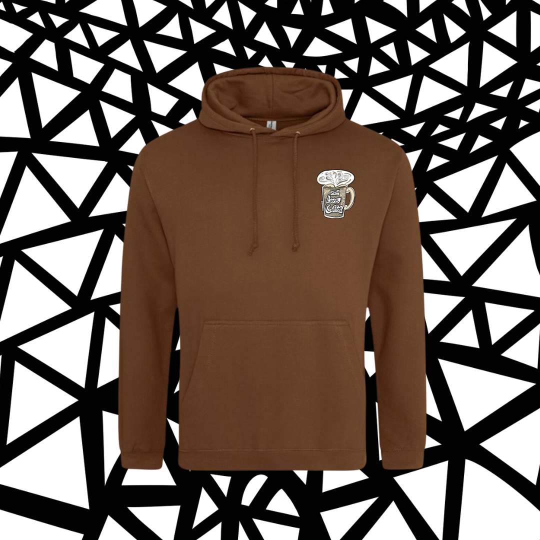 I Llove Coffee Mug Brown hoody