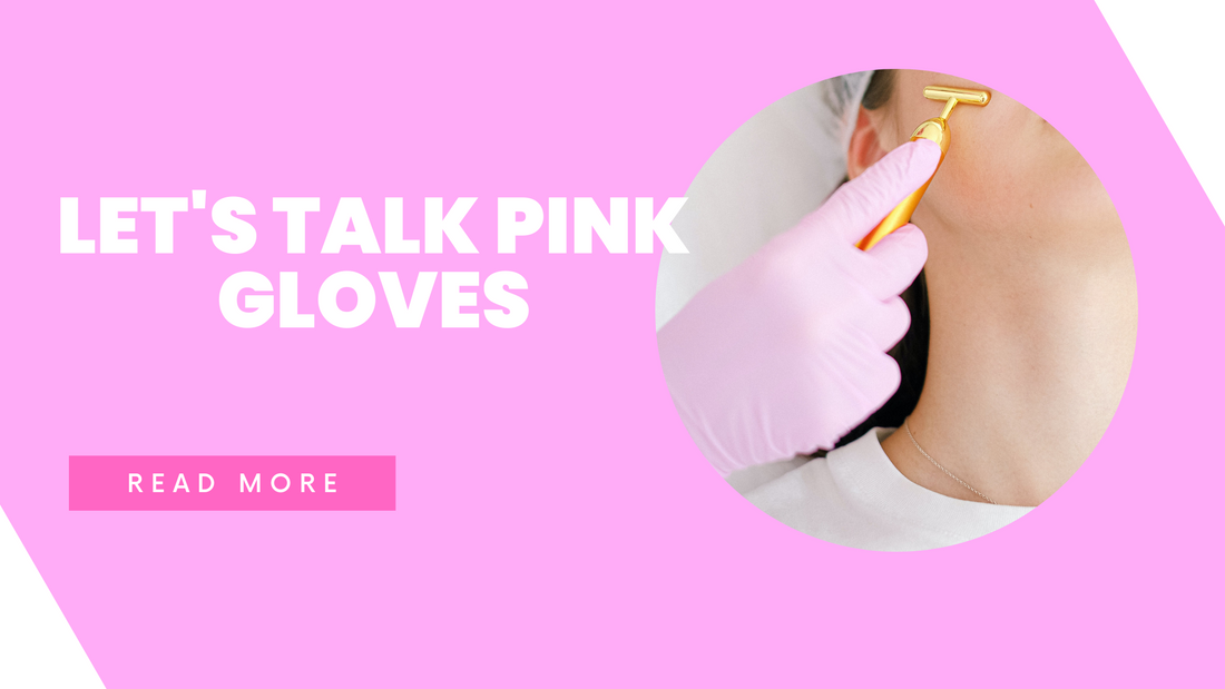 LETS TALK PINK DISPOSABLE GLOVES