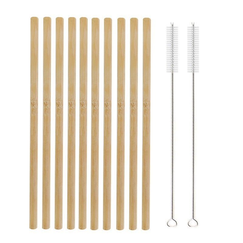 Pretty Natural Bamboo Straw - set of 10