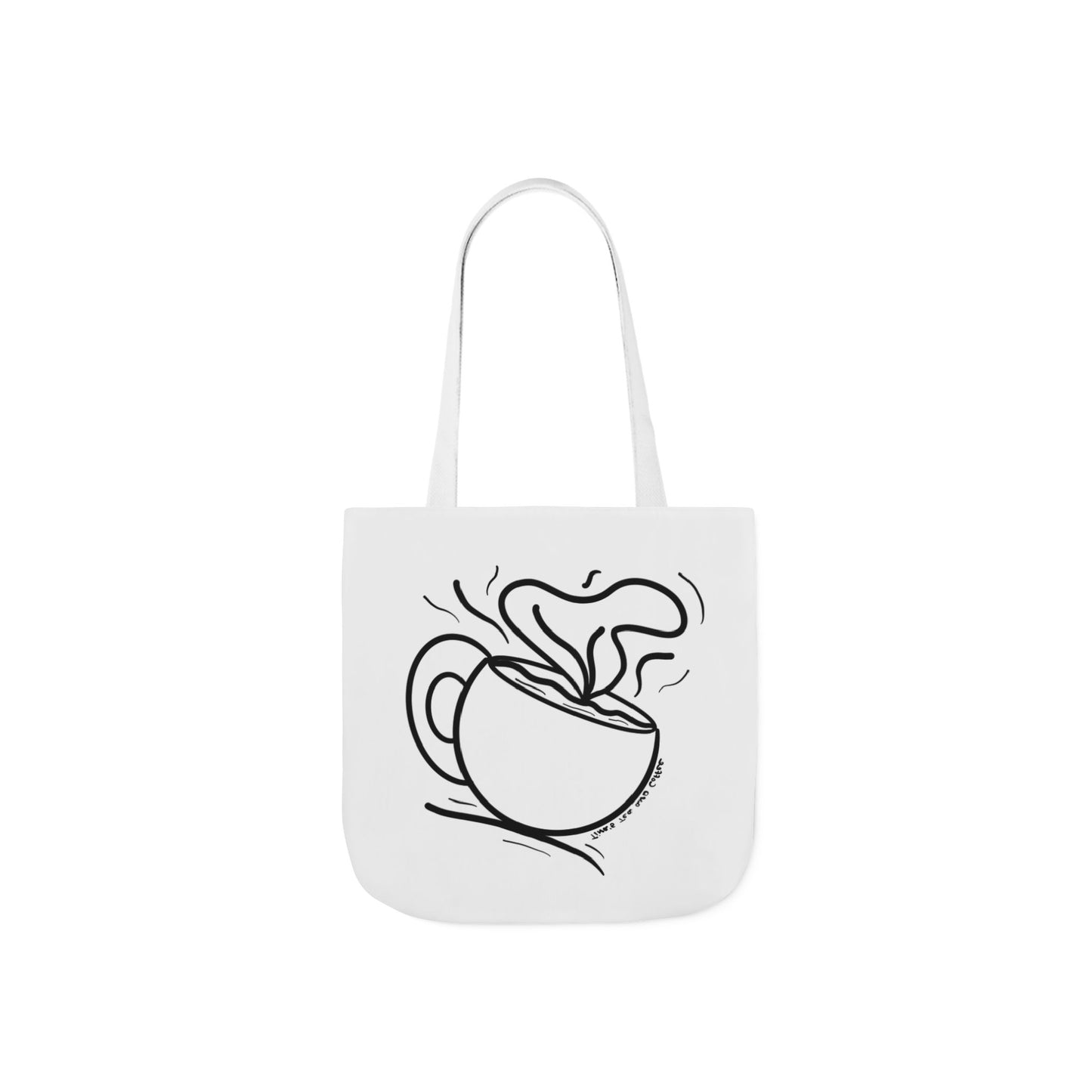 Steaming Tea Cup tote bag | Canvas Tote