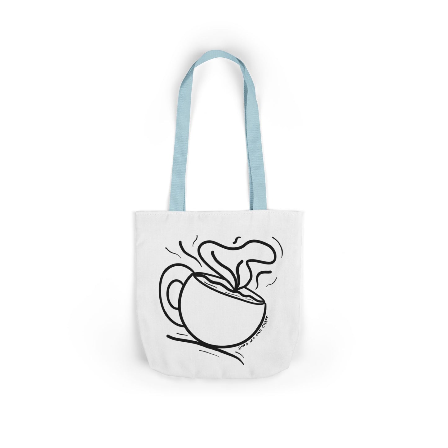 Steaming Tea Cup tote bag | Canvas Tote