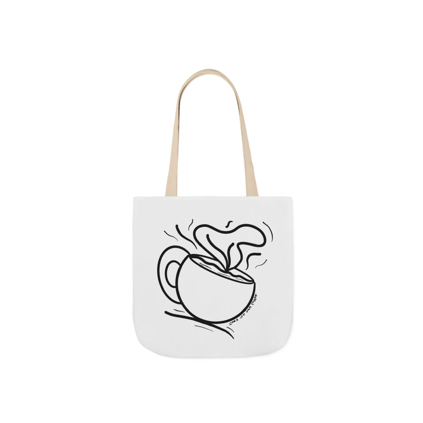 Steaming Tea Cup tote bag | Canvas Tote
