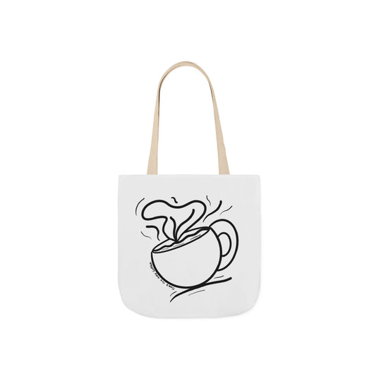 Steaming Tea Cup tote bag | Canvas Tote