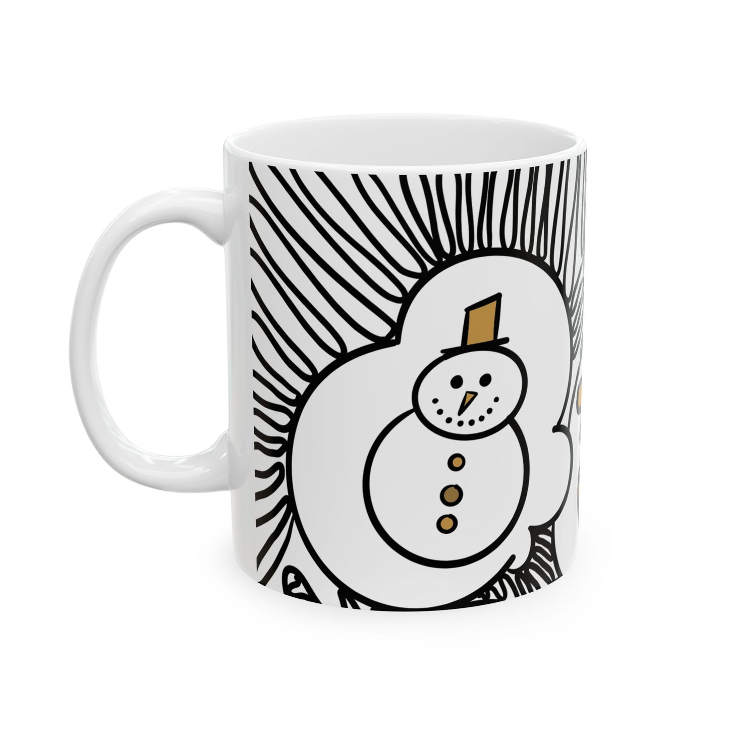 Coffee Cups and Cozy Clouds Mug | Ceramic Coffee Mug