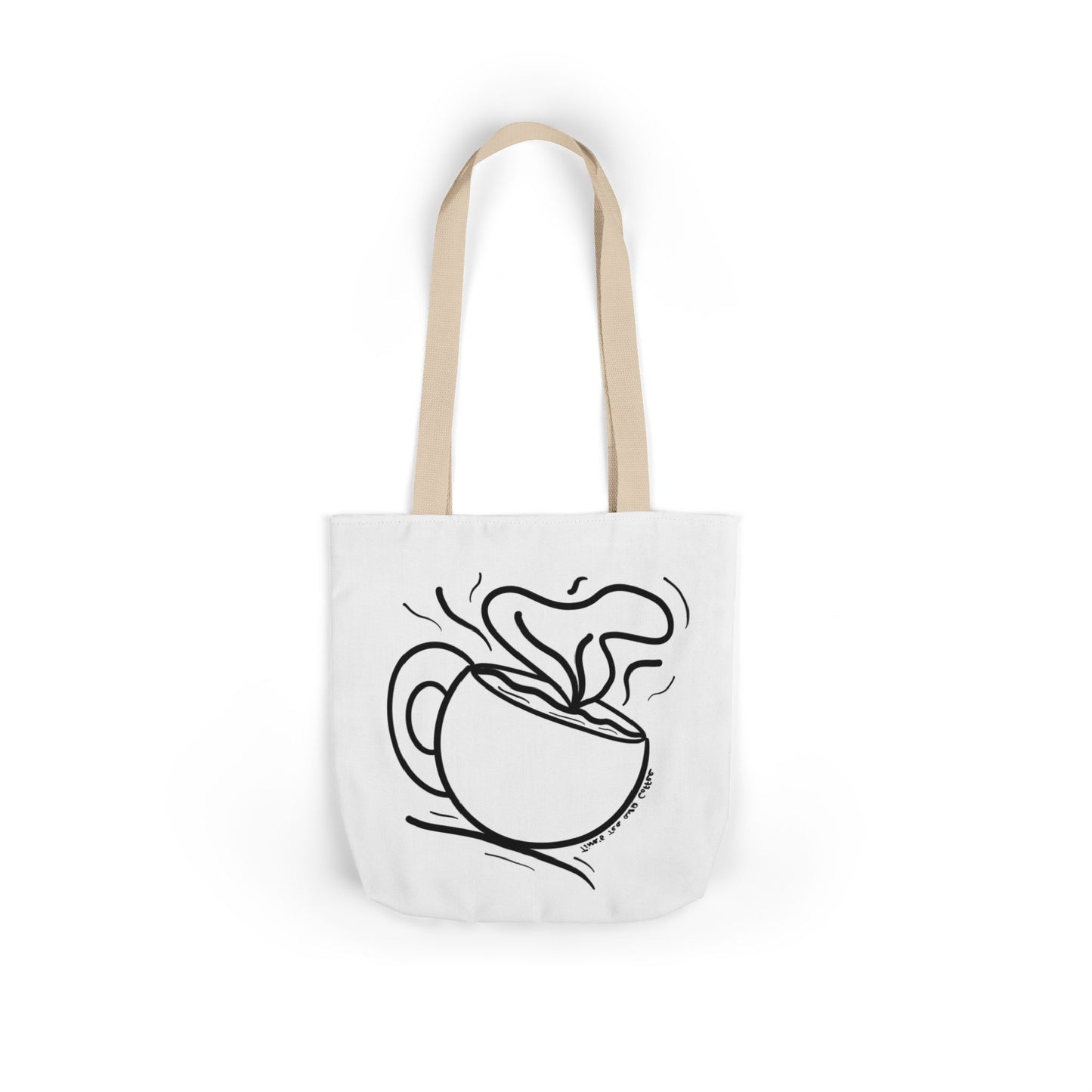 Steaming Tea Cup tote bag | Canvas Tote