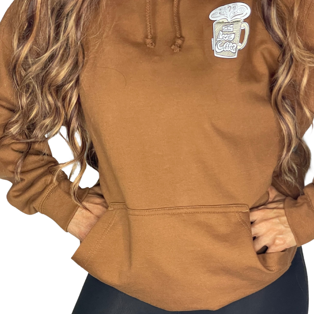 I Llove Coffee Mug  Brown  hoody