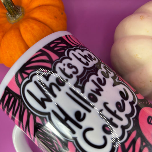 What’s the Helloween Coffee? – Halloween Mug pink