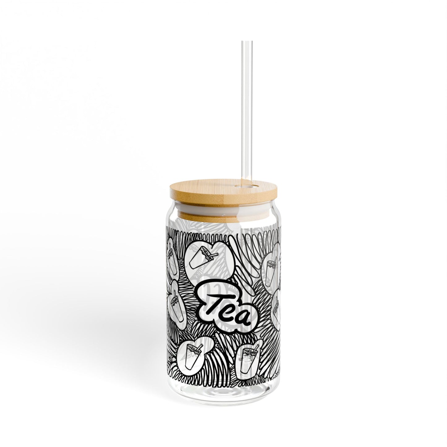 Tina's Tea and Coffee 16oz Reusable Tumbler with Straw