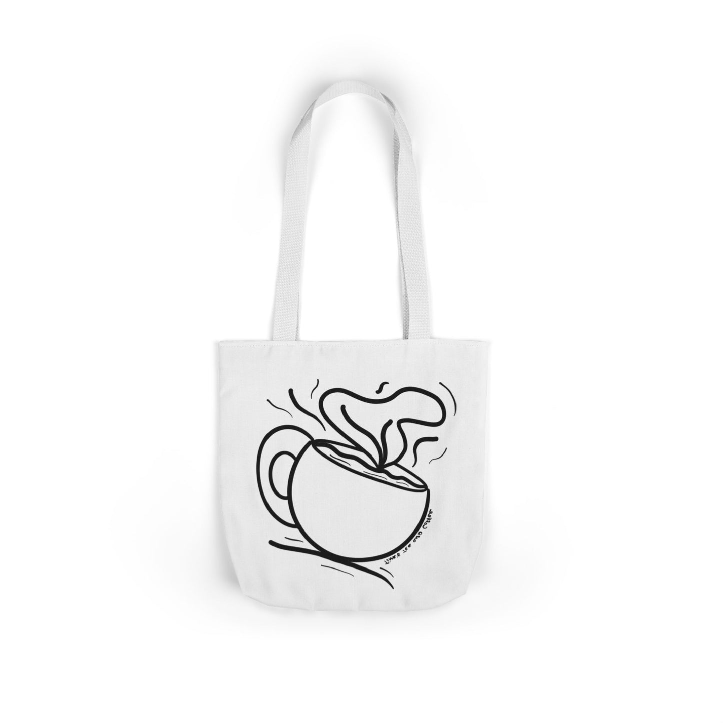 Steaming Tea Cup tote bag | Canvas Tote