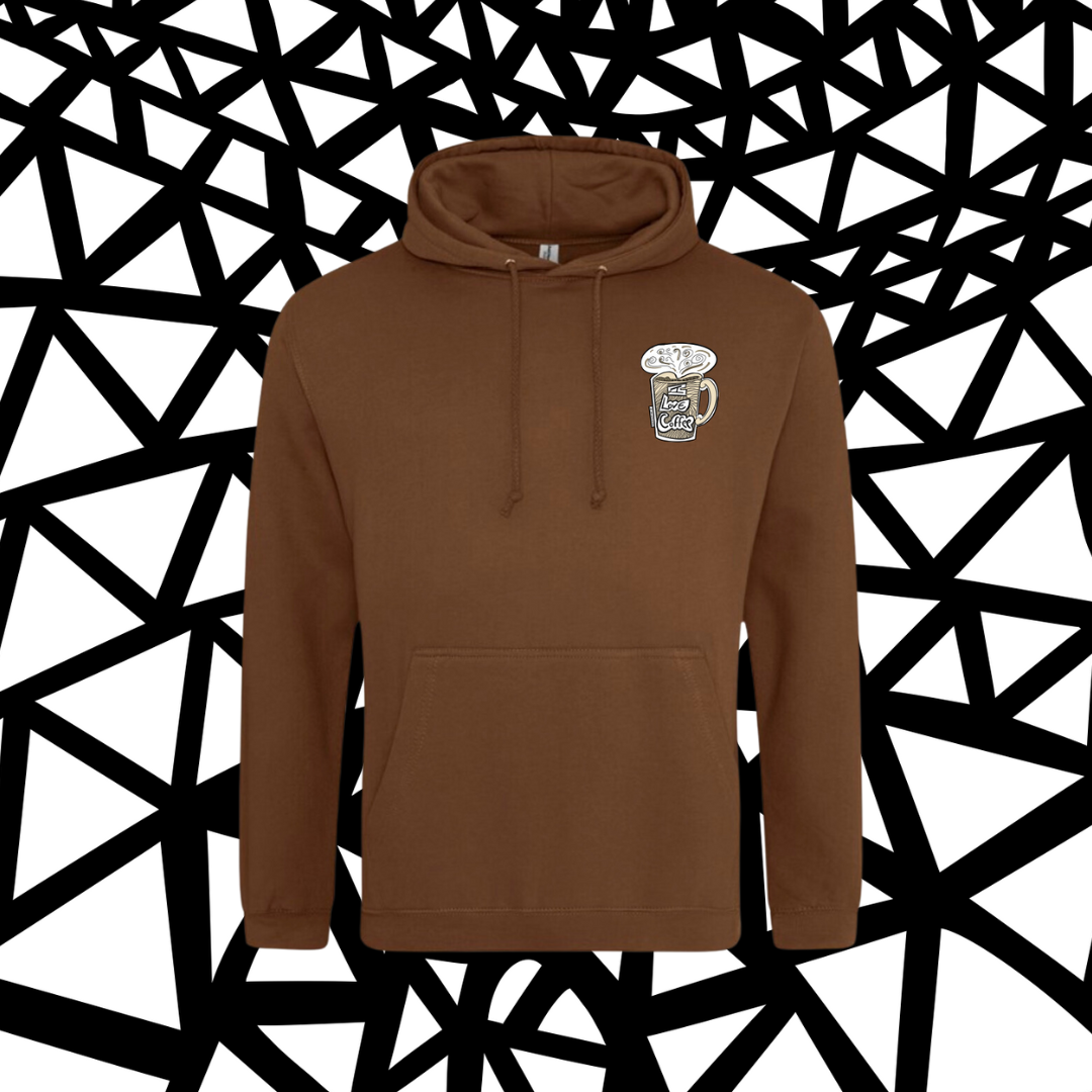 I Llove Coffee Mug  Brown  hoody