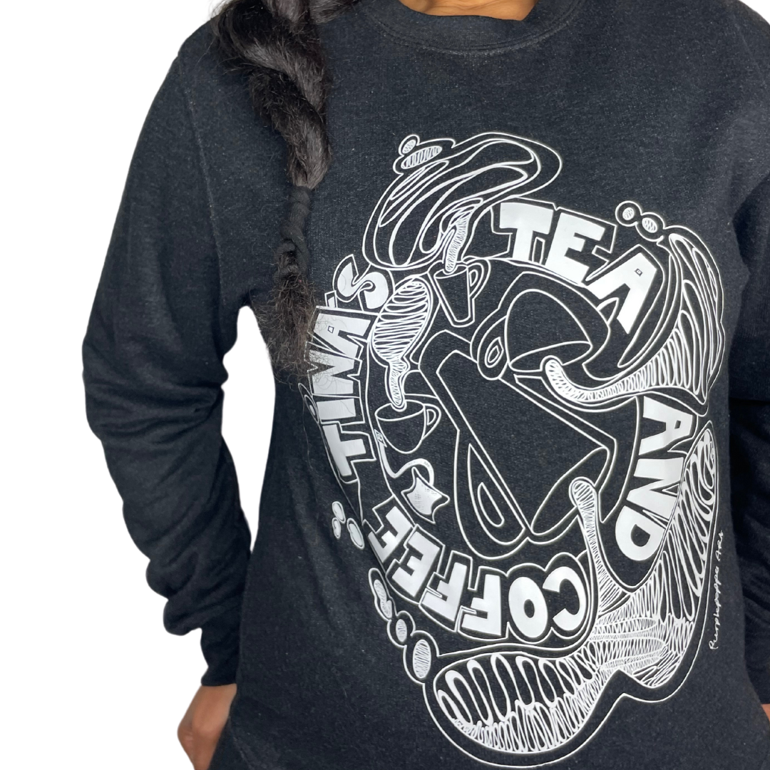 Tinas tea and coffee black sweatshirt