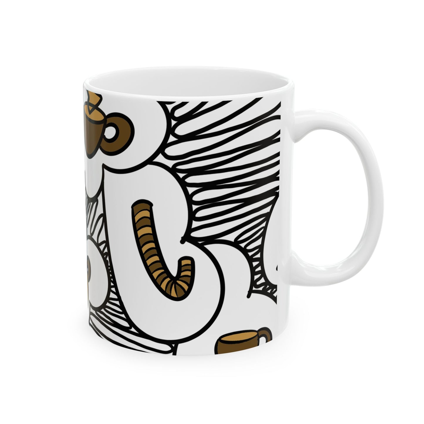 Coffee Cups and Cozy Clouds Mug | Ceramic Coffee Mug