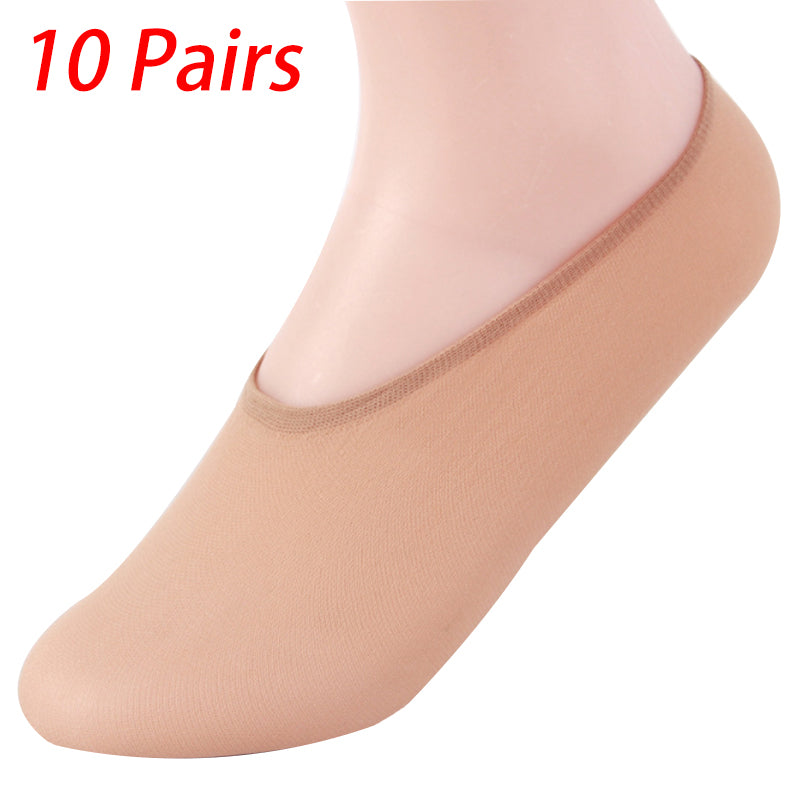 10 Pairs Womens Ladies Invisible Trainer Socks No Show Footies Shoe Liner