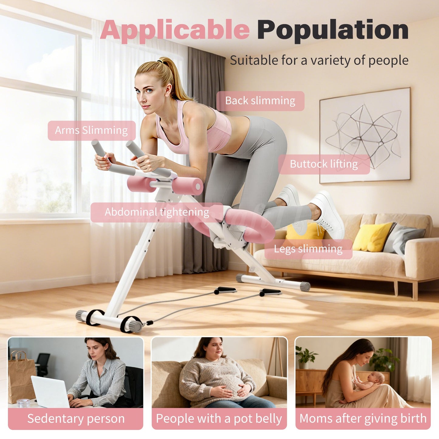 4-in -1 total  body workout machine