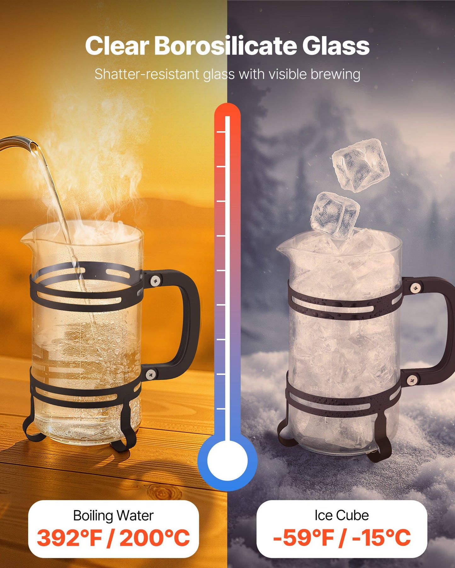 Glass French Press Coffee Maker