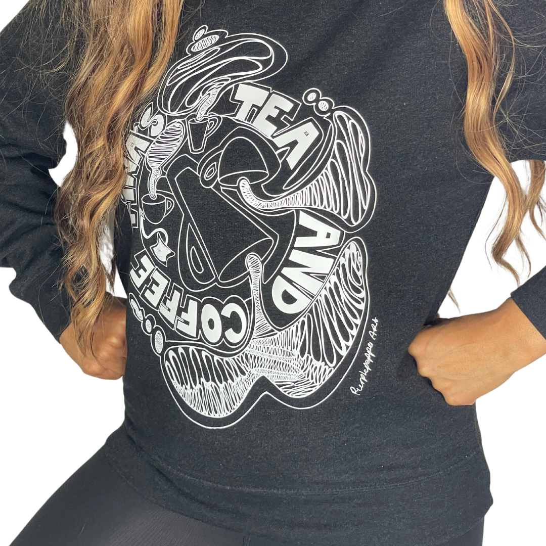 Tinas tea and coffee black sweatshirt