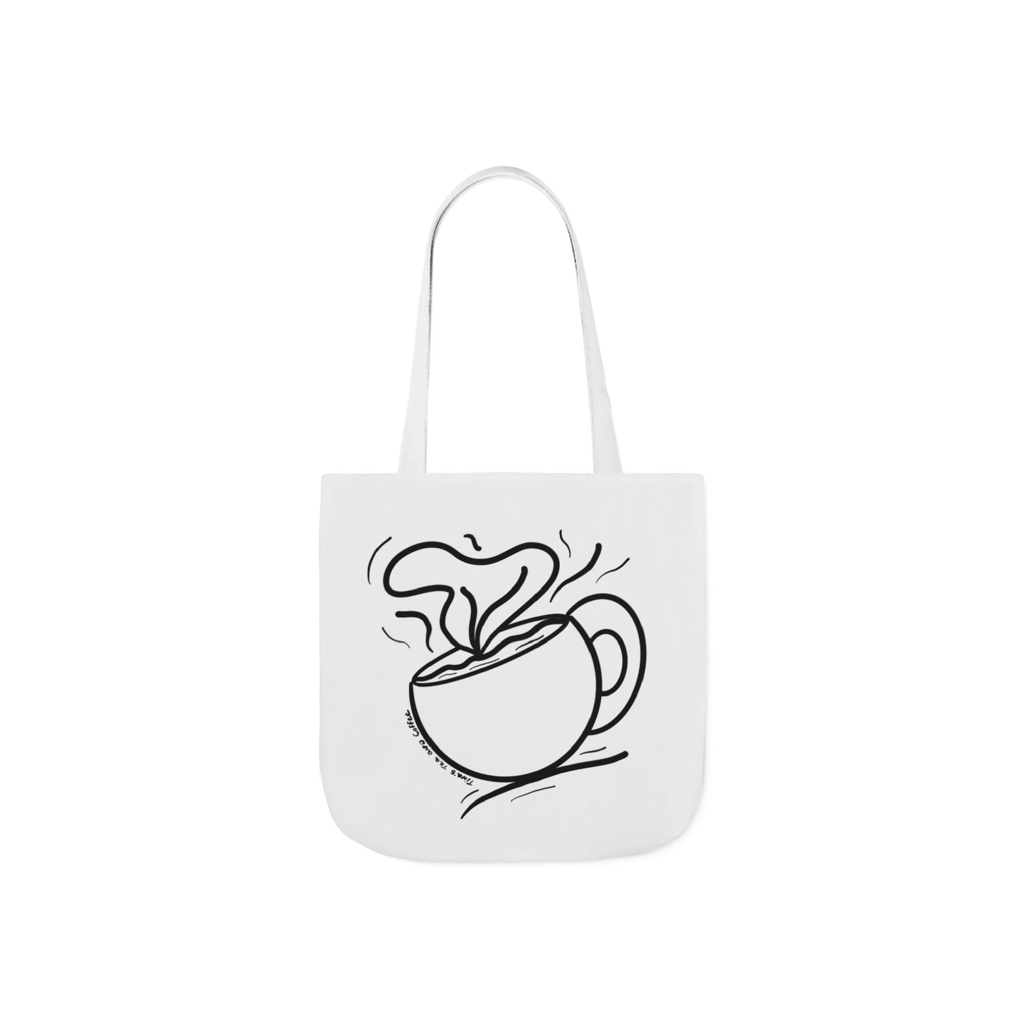 Steaming Tea Cup tote bag | Canvas Tote