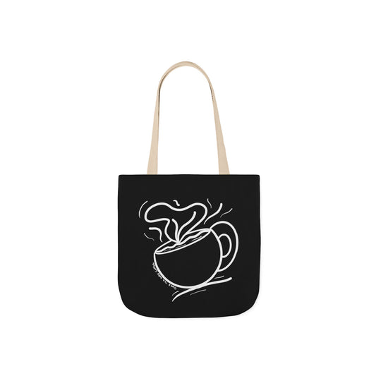 Steaming Tea Cup tote bag | Canvas Tote