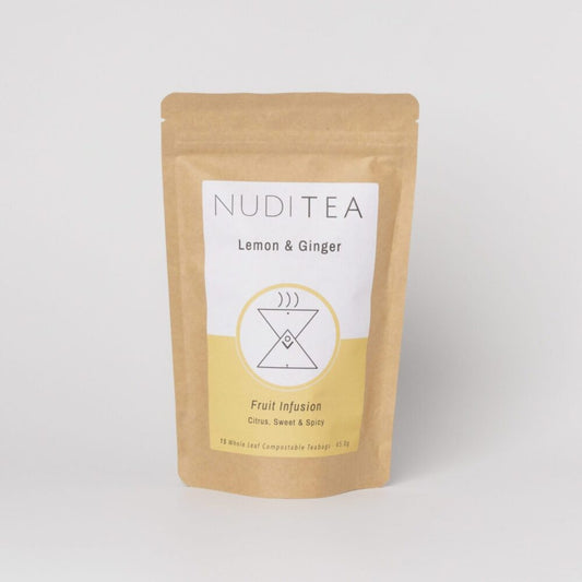 Nuditea Lemon & Ginger tea bag