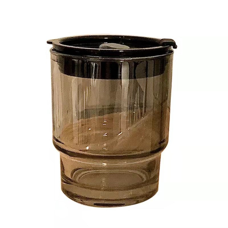 Tinted Glass Tumbler with Lid & Straw