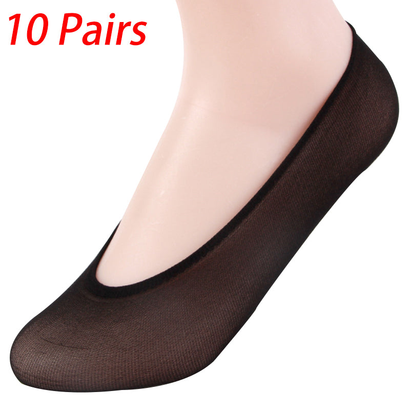 10 Pairs Womens Ladies Invisible Trainer Socks No Show Footies Shoe Liner