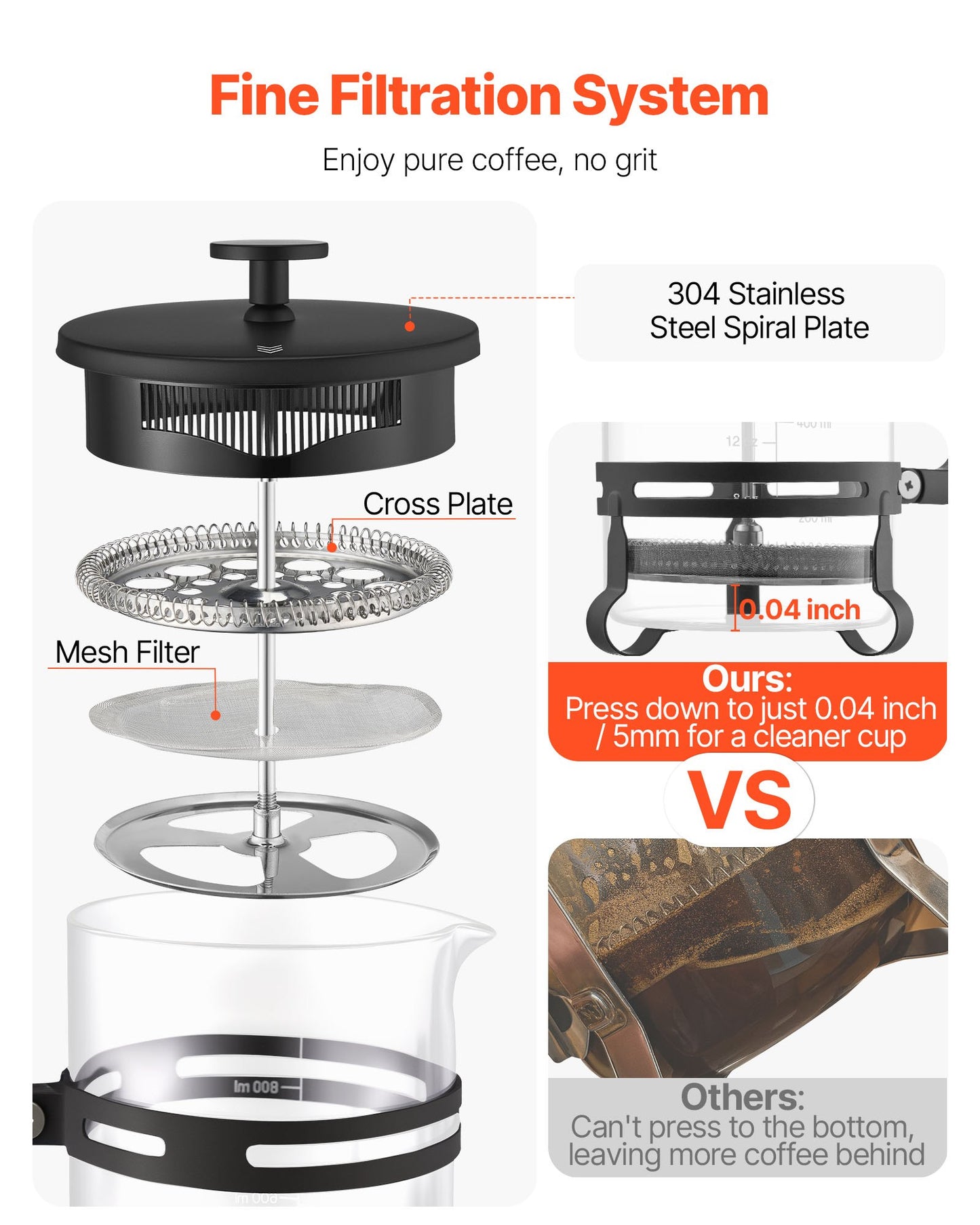 Glass French Press Coffee Maker